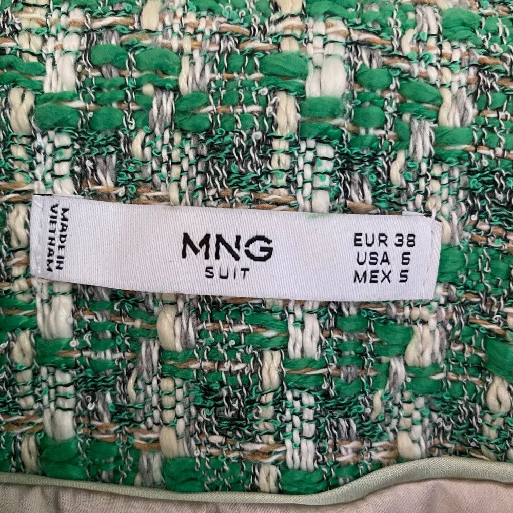 Mango Green Tweed Blazer - image 4